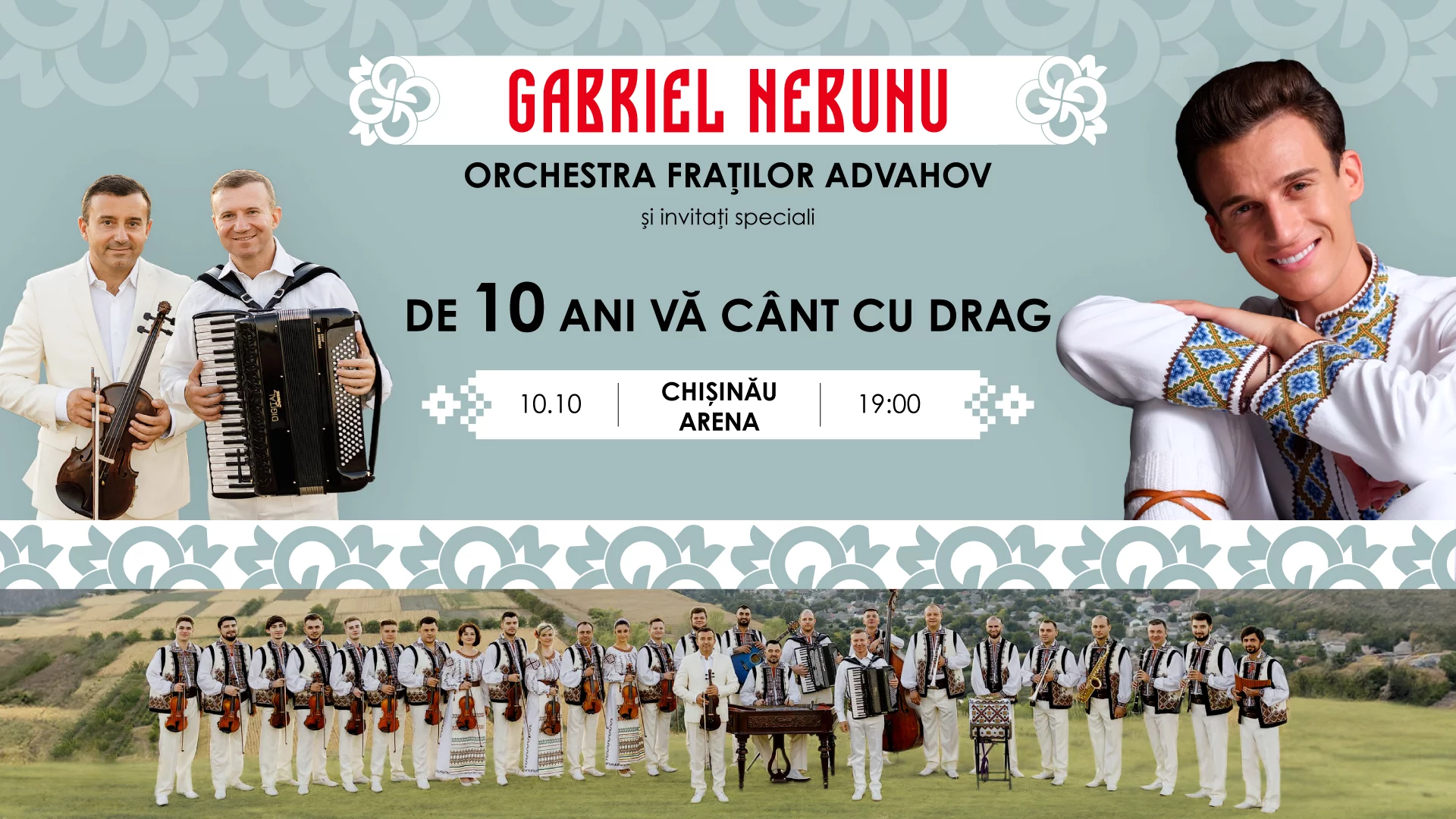 Gabriel Nebunu – Concert aniversar: De 10 ani vă cânt cu drag!